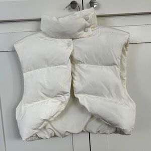 English Factory for Anthropologie Cropped Puffer Vest One Size
